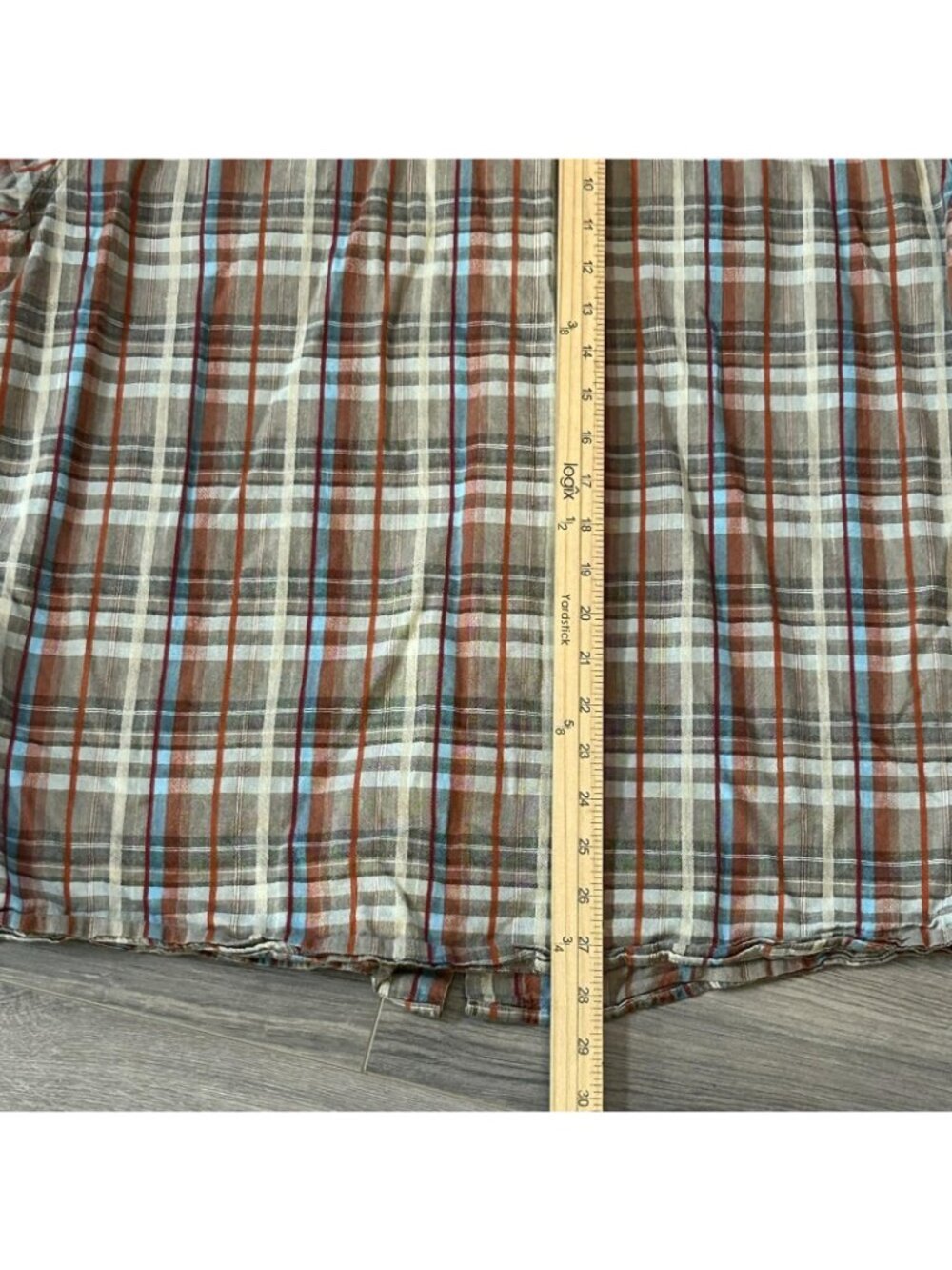 Kuhl Shirt Mens XL Brown Plaid Linen Short Sleeve Button Up Outdoor Hiking - Picture 12 of 13